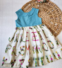 Load image into Gallery viewer, Floral alphabet dress